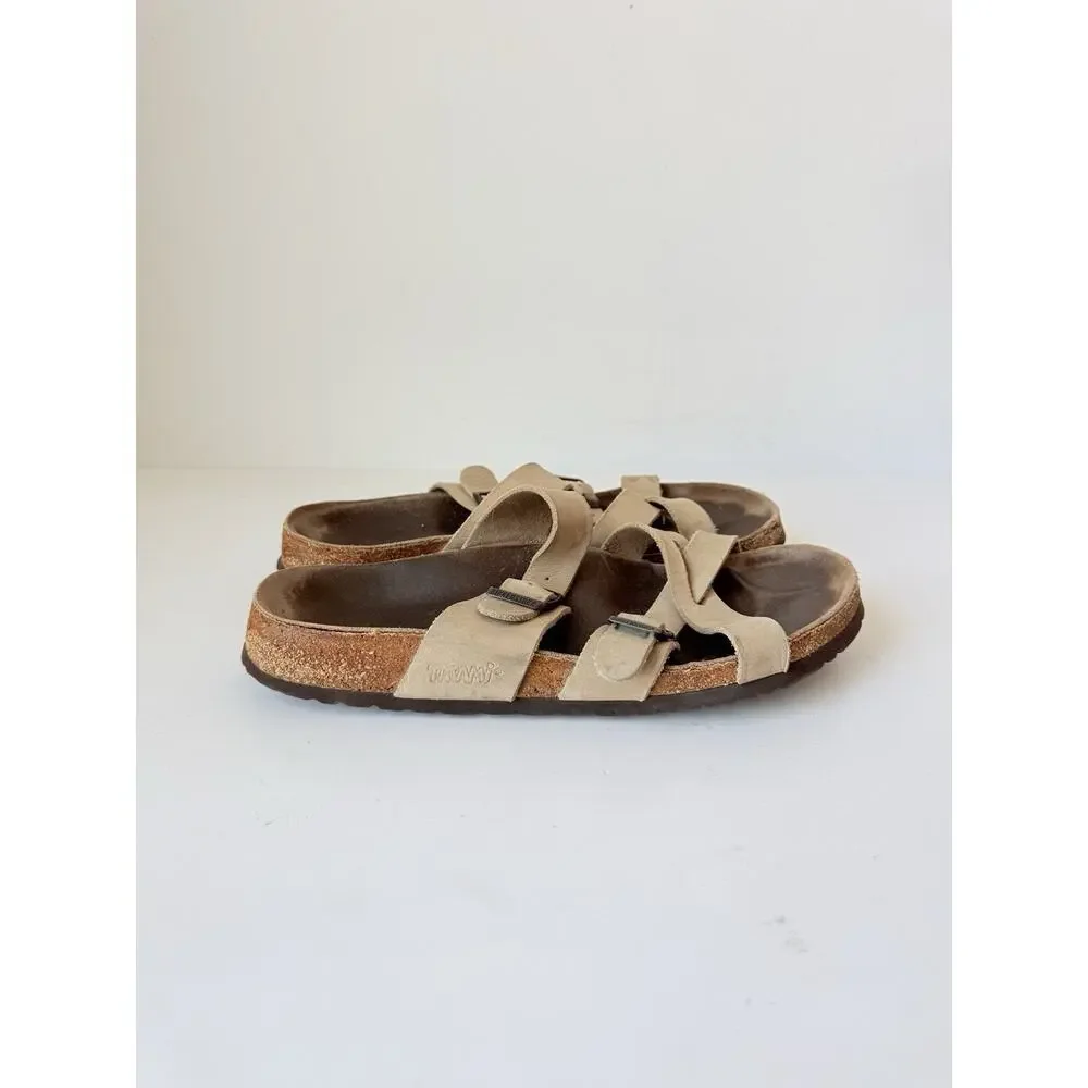 BirkenstockTatami Sandals Women Size 39 US 8-8.5 Leather Slip On Casual Summer - Picture 5 of 7